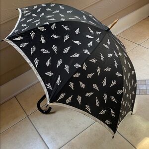 Vintage Lillie Rubin Black & White retro umbrella